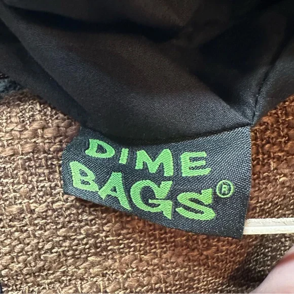 Dime Bags 11 Brown Hemp Mini Messenger - Tablet Sleeve, Smell Proof- Unisex
